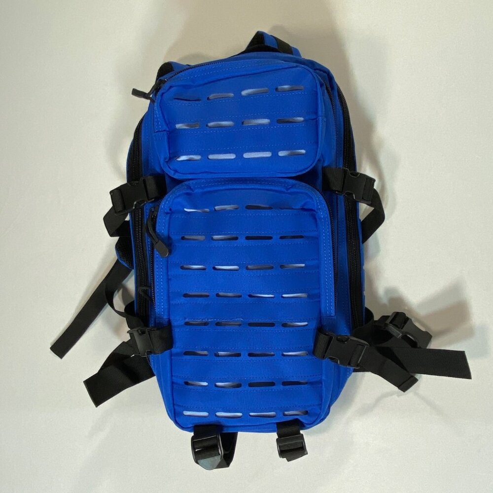 25L Blue Tactical Backpack With Adjustable Straps & Multiple Compartments - Picture 7 of 9